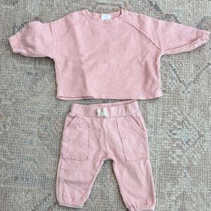 Zara Soft Pink Baby Outfit